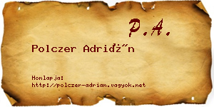 Polczer Adrián névjegykártya